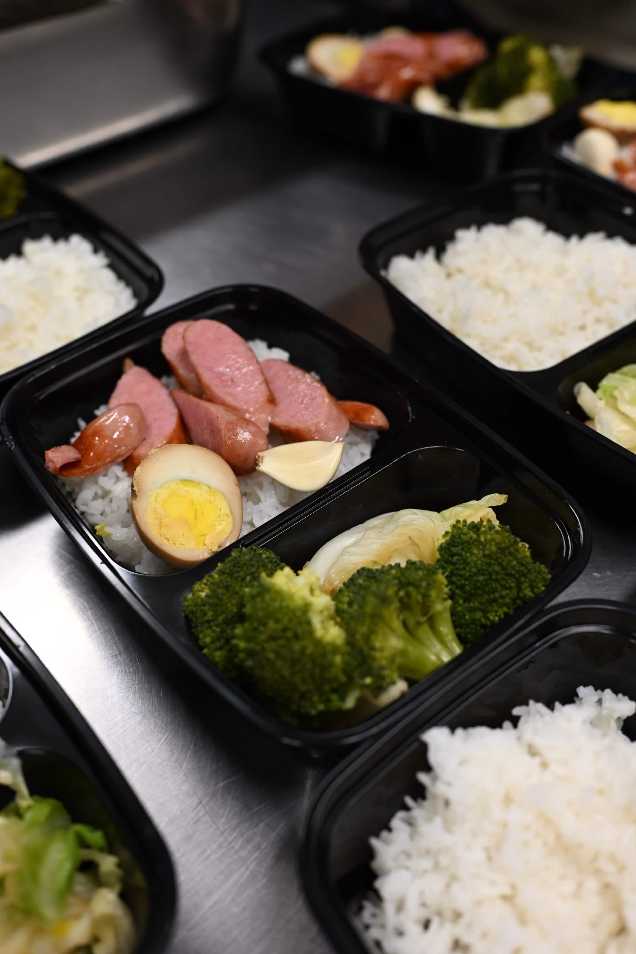 Taiwanese sausage bento meal box